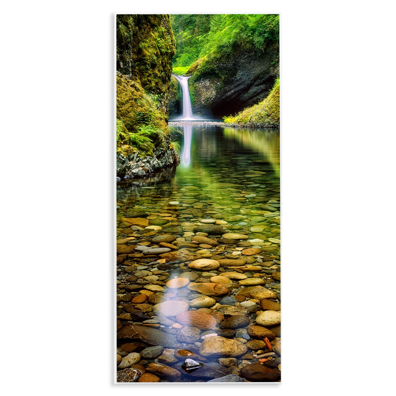 Stupell Industries Clear Stream Waterfall Photography Wall Plaque Art
